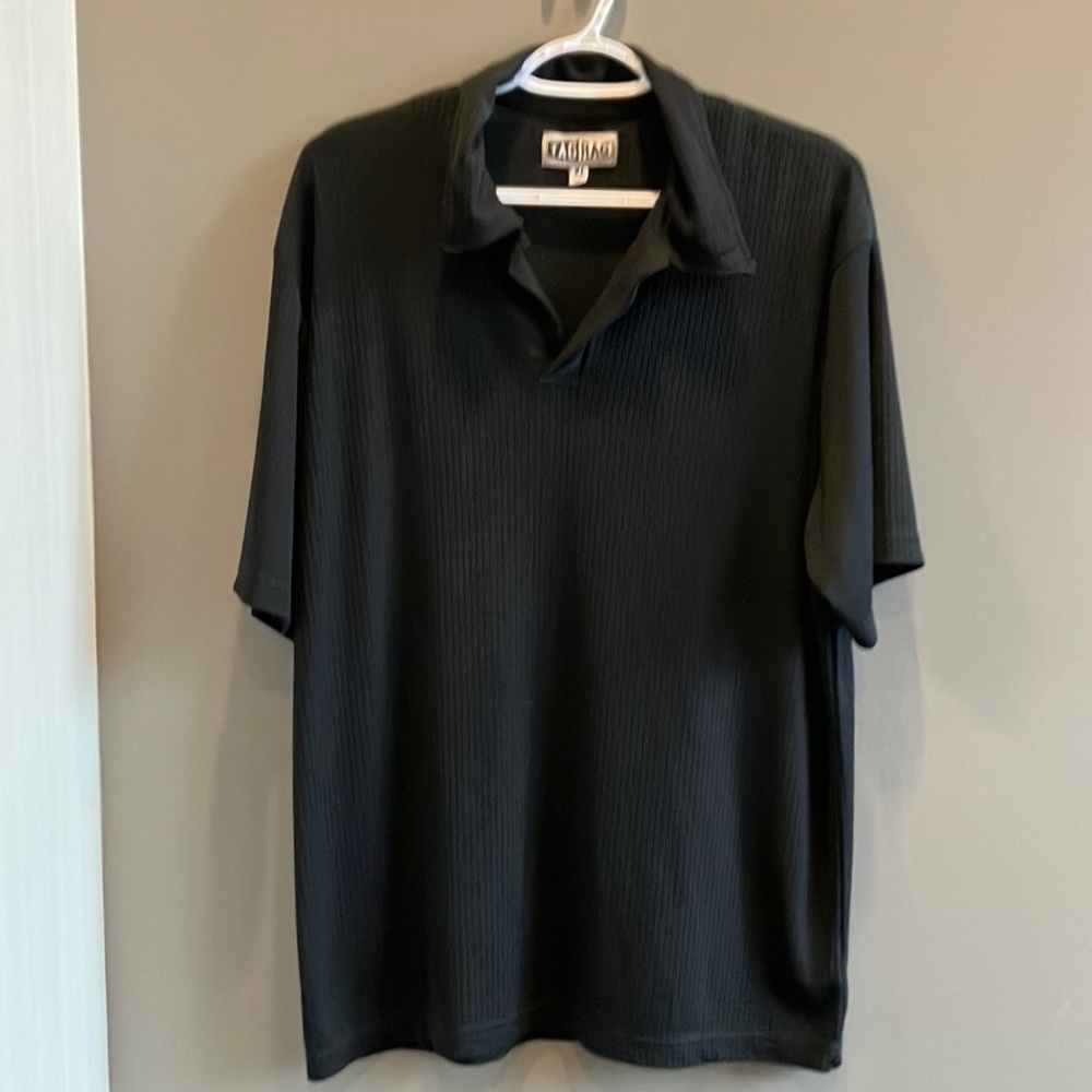 Vintage 90s TagRag Men’s Black Lightweight Polo Size XL